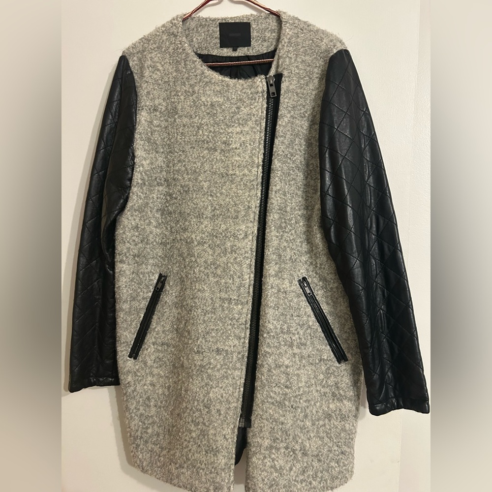 Minimum Gray and Black Wool Jacket